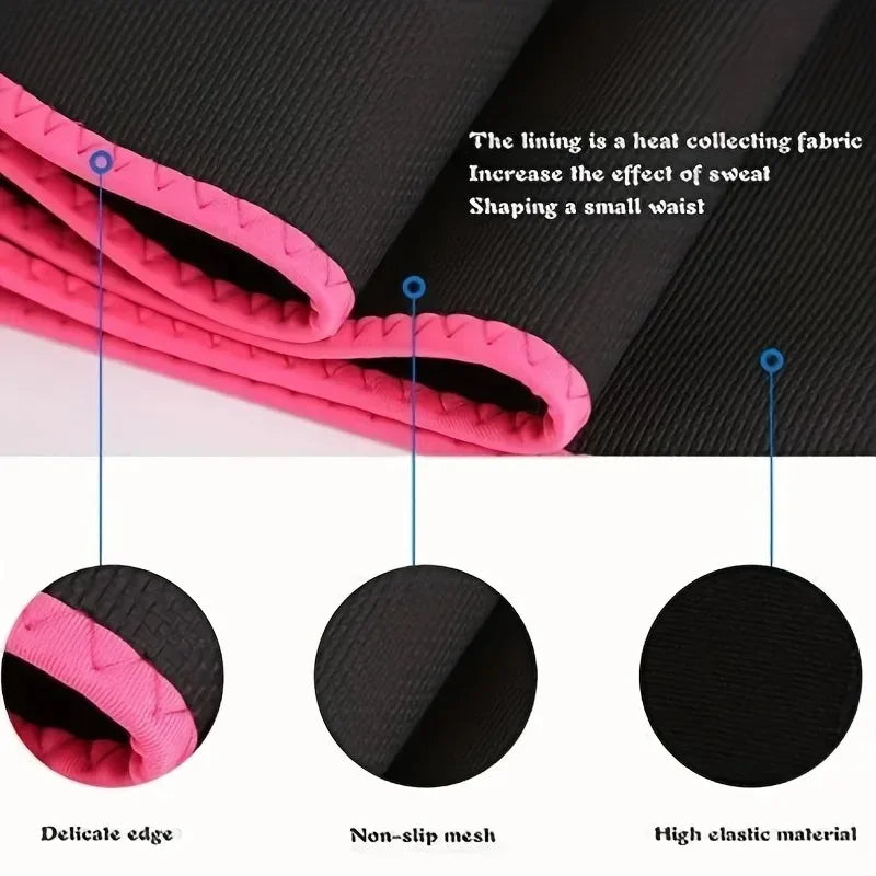 Slimming Waist Trainer Sweat Belt – Tummy Trimmer & Workout Waist Support with Phone Pocket