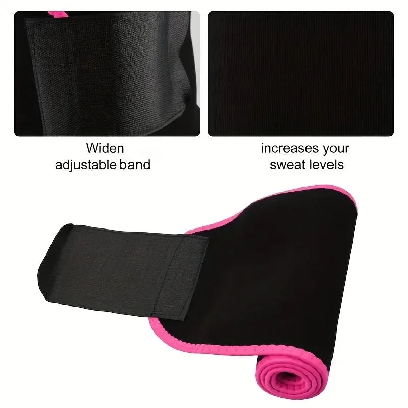 Slimming Waist Trainer Sweat Belt – Tummy Trimmer & Workout Waist Support with Phone Pocket