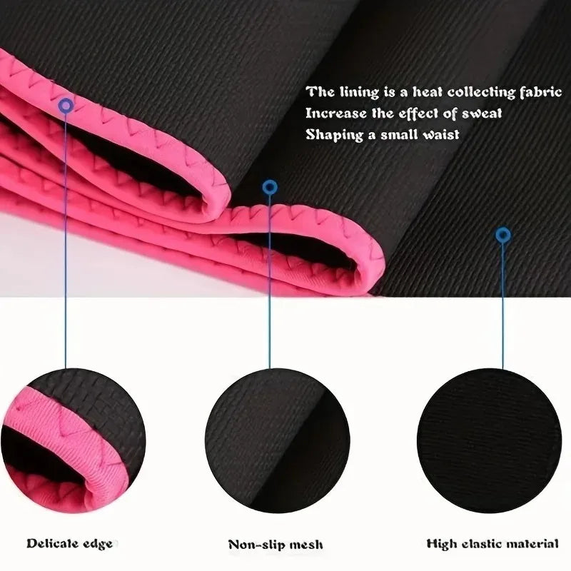 Slimming Waist Trainer Sweat Belt – Tummy Trimmer & Workout Waist Support with Phone Pocket